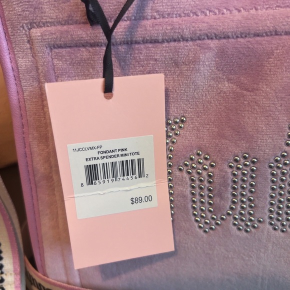 Juicy Couture Extra Spender Mini Tote Fondant Pink - Picture 3 of 5